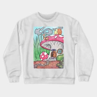 Mushroom House Crewneck Sweatshirt